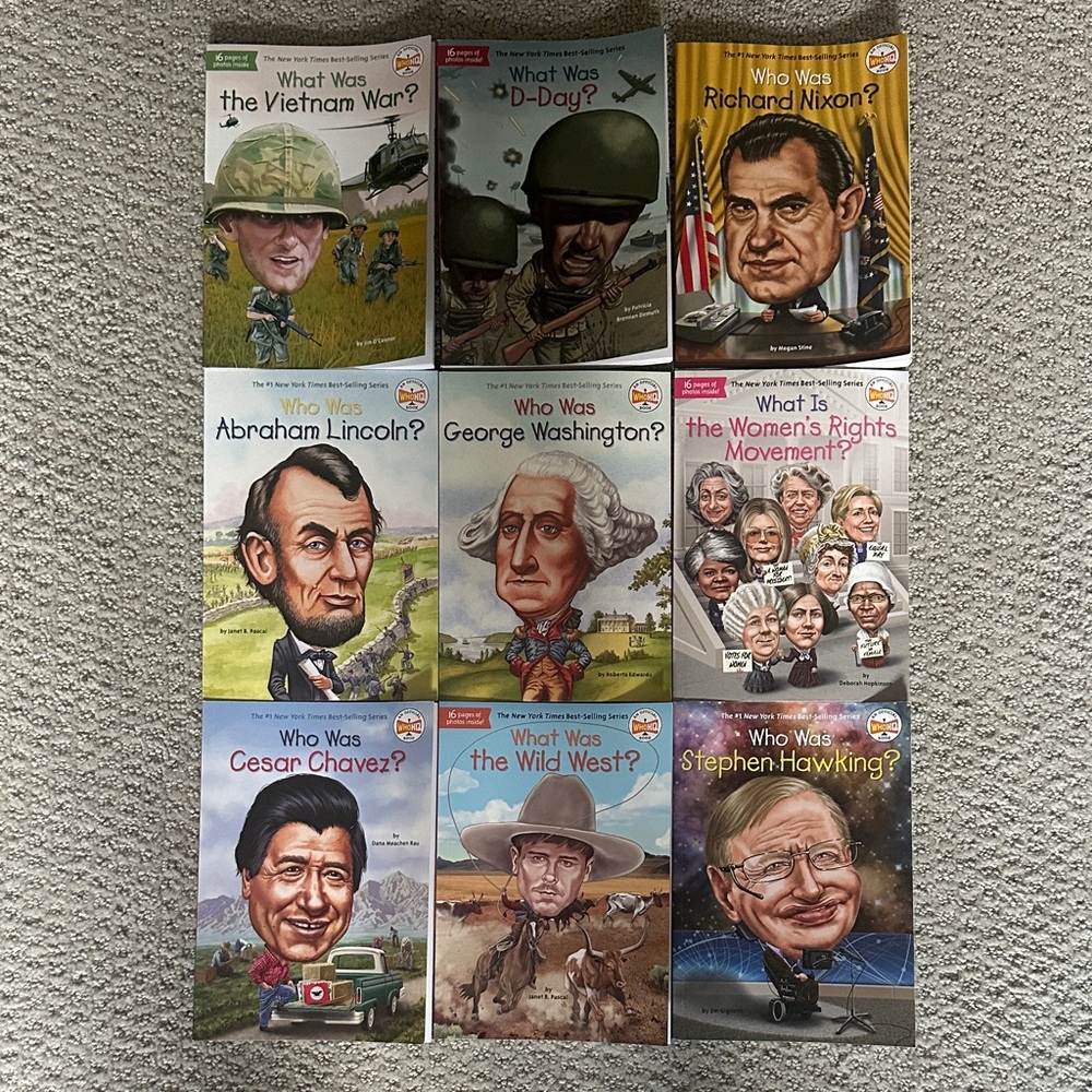 Set of 9 Historical Children's Books